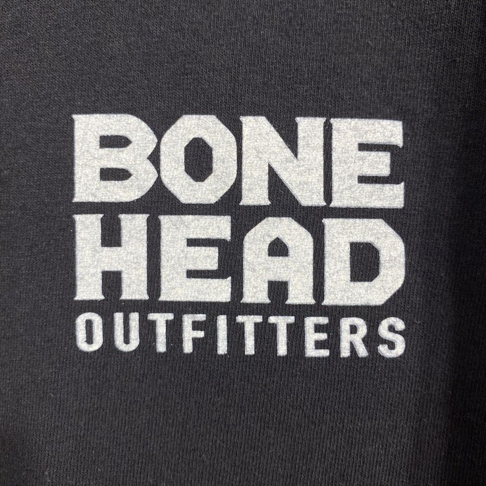 Bone Head Outfitters Turkey Hunting Graphic Tee Shirt Men's L Black 100% Cotton - Picture 3 of 7